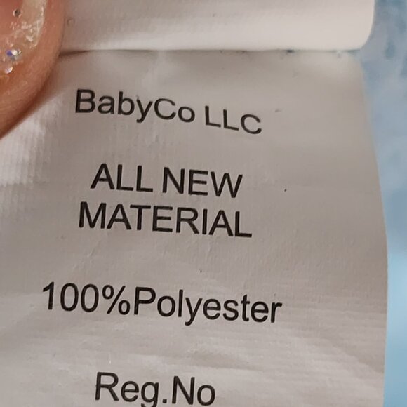 BabyCo LLC Angel Dear Blue Napping Polyester 15"x15" Elephant Baby Blanket - Picture 8 of 16